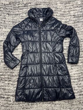 Patagonia Lidia Parka Womens XL Long Insulated Puffer Coat Dark Navy 28205F0